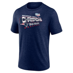 New England Patriots Hometown Old-Fashioned Super Bowl XXXVI Champions Tri-Blend T-Shirt Navy - NFL