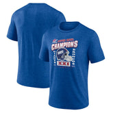 New York Giants Hometown Old-Fashioned Super Bowl XXI Champions Tri-Blend T-Shirt Royal - NFL