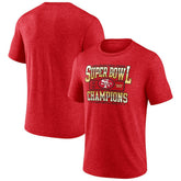 San Francisco 49ers Hometown Old-Fashioned Super Bowl XVI Champions Tri-Blend T-Shirt Scarlet - NFL
