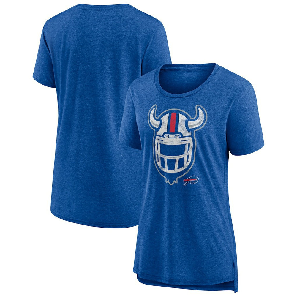 Buffalo Bills Women's Hometown First Down Tri-Blend T-Shirt Heather Royal - NFL