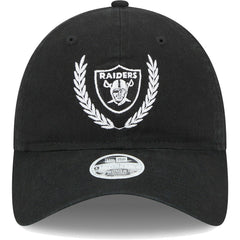 Las Vegas Raiders New Era Women's Leaves 9TWENTY Adjustable Hat Black - NFL
