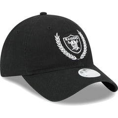Las Vegas Raiders New Era Women's Leaves 9TWENTY Adjustable Hat Black - NFL