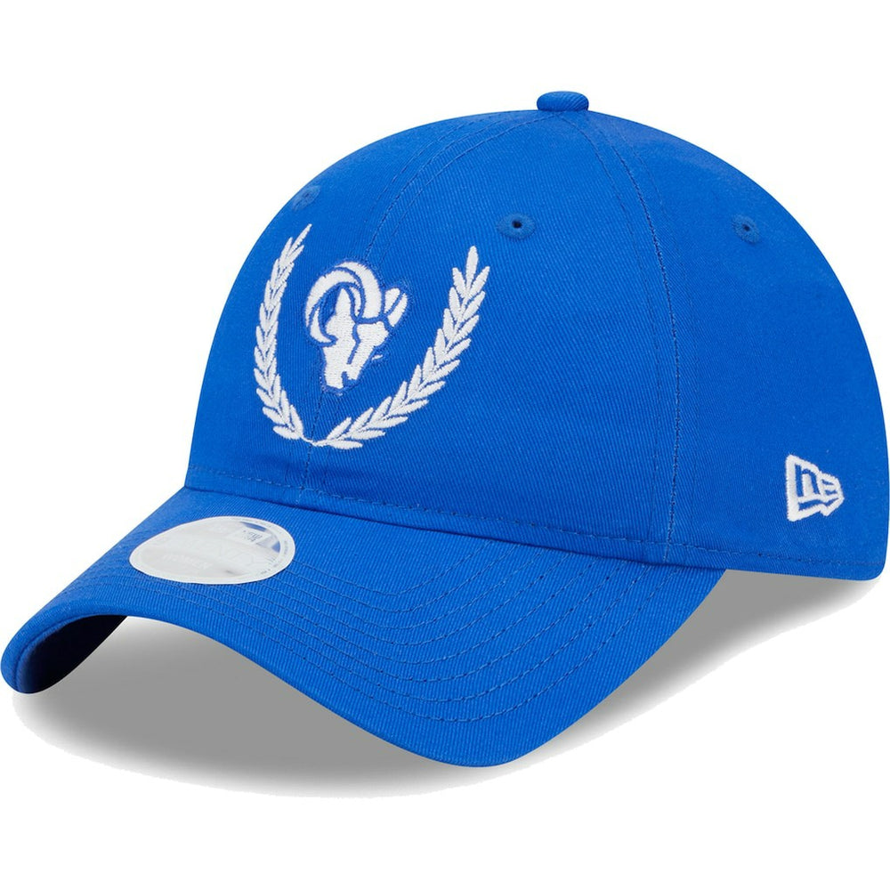 Los Angeles Rams New Era Women's Leaves 9TWENTY Adjustable Hat Royal - NFL
