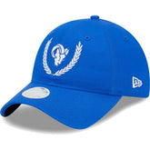 Los Angeles Rams New Era Women's Leaves 9TWENTY Adjustable Hat Royal - NFL