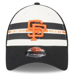 San Francisco Giants New Era Team Stripe Trucker 9FORTY Snapback Hat discount