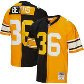 Jerome Bettis Pittsburgh Steelers 1996 Split Legacy Replica Jersey Black/Gold - Mitchell & Ness