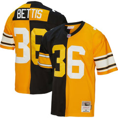 Jerome Bettis Pittsburgh Steelers 1996 Split Legacy Replica Jersey Black/Gold - Mitchell & Ness