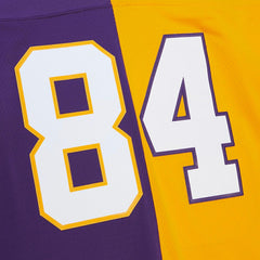 Randy Moss Minnesota Vikings 1998 Split Legacy Replica Jersey Purple/Gold - Mitchell & Ness