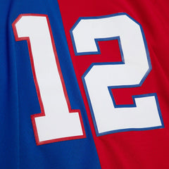 Jim Kelly Buffalo Bills 1990 Split Legacy Replica Jersey Royal/Red - Mitchell & Ness