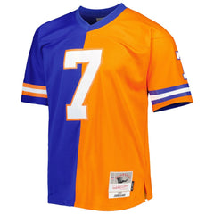 John Elway Denver Broncos 1990 Split Legacy Replica Jersey Royal/Orange - Mitchell & Ness