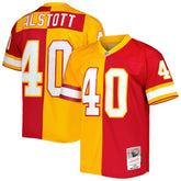Mike Alstott Tampa Bay Buccaneers 1996 Split Legacy Replica Jersey Orange/Red - Mitchell & Ness