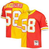 Derrick Thomas Kansas City Chiefs 1994 Split Legacy Replica Jersey Red/Gold - Mitchell & Ness