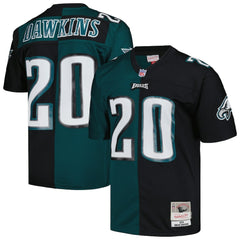 Brian Dawkins Philadelphia Eagles 2004 Split Legacy Replica Jersey Midnight Green/Black - Mitchell & Ness