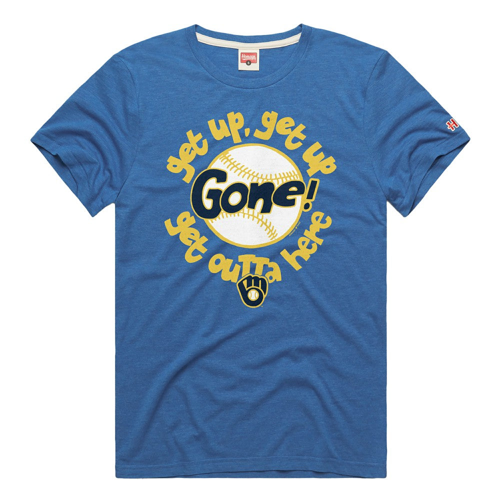 Milwaukee Brewers Homage Hyper Local Tri-Blend T-Shirt Near Me