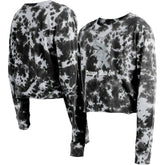 Chicago White Sox New Era Women's Tie-Dye Cropped Long Sleeve T-Shirt On Sale