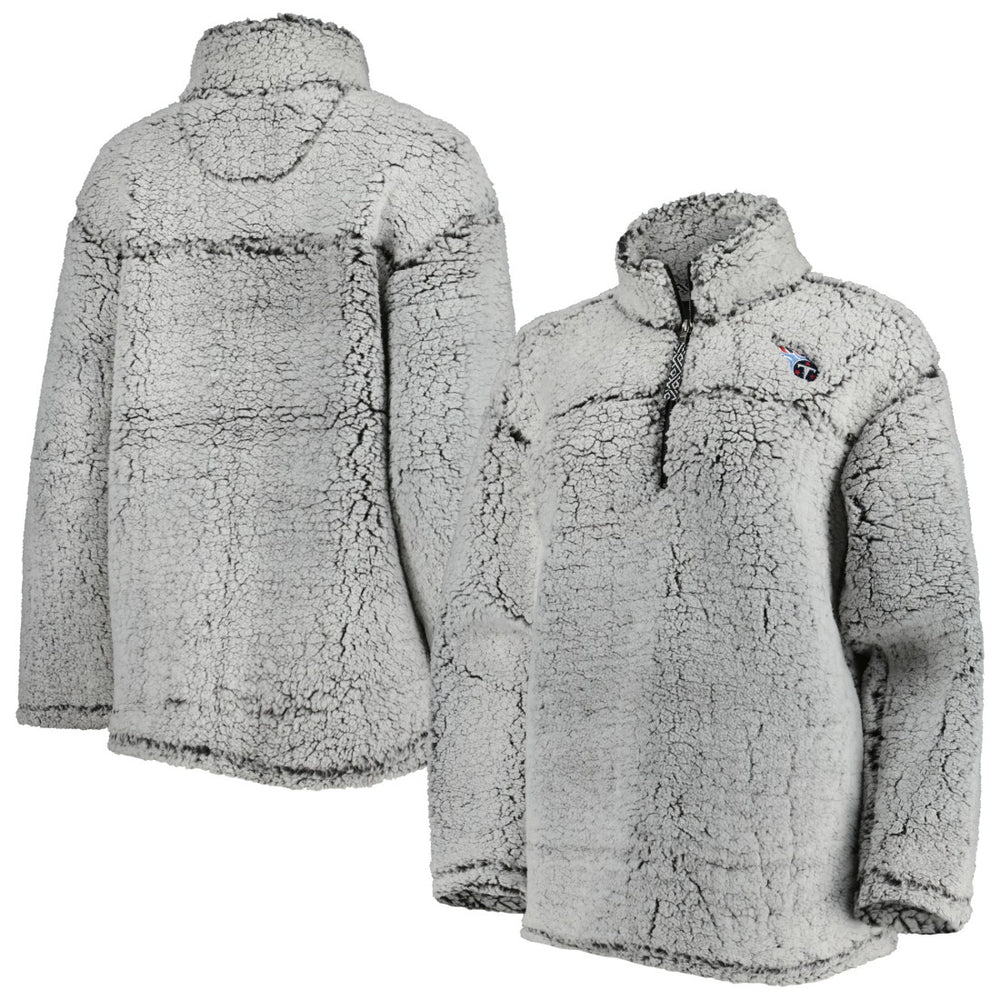 Tennessee Titans G-III 4Her by Carl Banks Women's Sherpa Quarter-Zip Jacket Gray - NFL