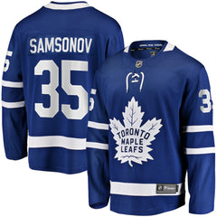 Ilya Samsonov Toronto Maple Leafs - Fanatics Home Breakaway Player Jersey Blue