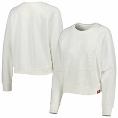 NBA - Chicago Bulls Sportiqe Women's Ashlyn Brava Raglan Pullover Sweatshirt - Cream