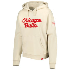 NBA - Chicago Bulls Sportiqe Women's Leona Ava Fleece Tri-Blend Pullover Hoodie - Cream