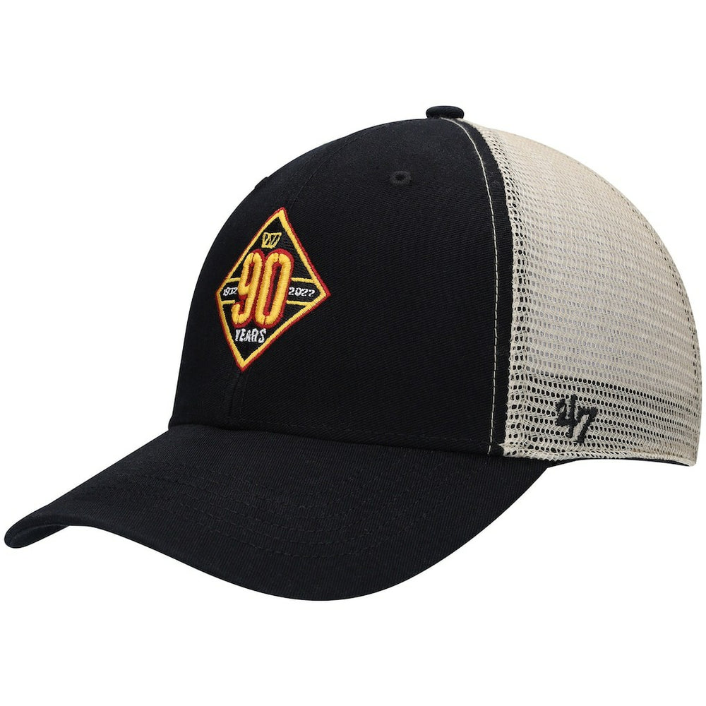Washington Commanders '47 90th Season MVP Trucker Snapback Hat Black/Natural - 47 brand