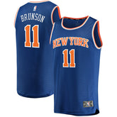 Fanatics - Jalen Brunson New York Knicks Fast Break Replica Jersey - Icon Edition - Blue