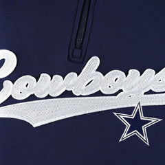 Dallas Cowboys Tommy Hilfiger Aiden Quarter-Zip Sweatshirt Navy/Silver - NFL