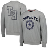 Dallas Cowboys Tommy Hilfiger Ronald Crew Sweatshirt Heather Gray - NFL