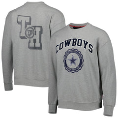 Dallas Cowboys Tommy Hilfiger Ronald Crew Sweatshirt Heather Gray - NFL