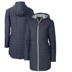 Philadelphia Phillies Cutter & Buck Women's Rainier Primaloft Eco Full-Zip Hoodie Long Coat for sale