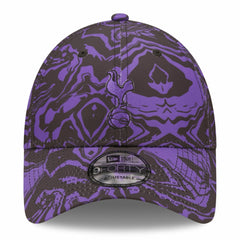 New Era Tottenham Hotspur New Era Allover Print 9FORTY Adjustable Hat - Black/Purple
