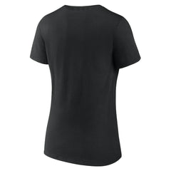 New Orleans Saints Women's Shine Time V-Neck T-Shirt Black - Fanatics
