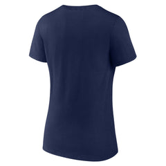 Tennessee Titans Women's Shine Time V-Neck T-Shirt Navy - Fanatics
