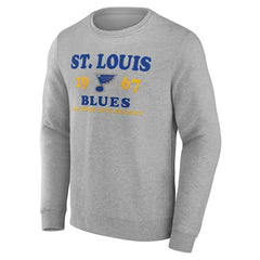 St. Louis Blues - Fanatics Fierce Competitor Pullover Sweatshirt Heather Charcoal
