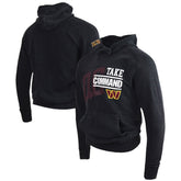 Take Command Washington Commanders DC PROPER Unisex Mineral Wash Vintage Pullover Hoodie Black - NFL