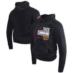 Take Command Washington Commanders DC PROPER Unisex Mineral Wash Vintage Pullover Hoodie Black - NFL