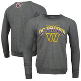 Washington Commanders DC PROPER Signature Raglan Vintage Pullover Sweatshirt Heather Gray - NFL