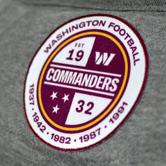 Washington Commanders DC PROPER Signature Raglan Vintage Pullover Sweatshirt Heather Gray - NFL
