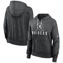 Las Vegas Raiders Women's Gym Vintage Lightweight Pullover Hoodie Black - Nike