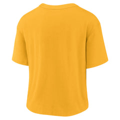 Green Bay Packers Women's High Hip Fashion T-Shirt Gold/Green - Nike