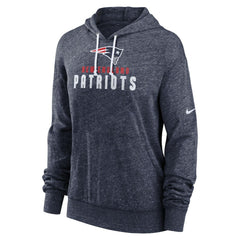 New England Patriots Women's Plus Size Gym Vintage Pullover Hoodie Navy - Nike