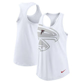 Atlanta Falcons Women's Tri-Blend Scoop Neck Racerback Tank Top White - Nike