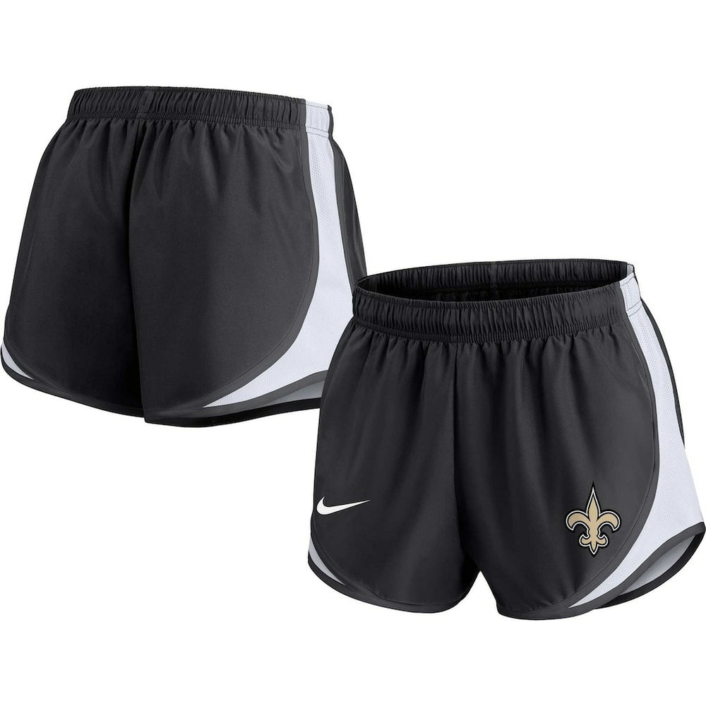 New Orleans Saints Women's Plus Size Tempo Shorts Black - Nike