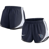 Tennessee Titans Women's Performance Tempo Shorts Navy - Nike