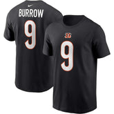 Joe Burrow Cincinnati Bengals Player Name & Number T-Shirt Black - Nike