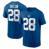 Jonathan Taylor Indianapolis Colts Player Name & Number T-Shirt Royal - Nike