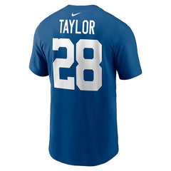 Jonathan Taylor Indianapolis Colts Player Name & Number T-Shirt Royal - Nike