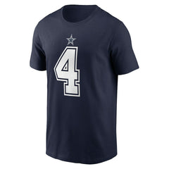 Dak Prescott Dallas Cowboys Player Name & Number T-Shirt Navy - Nike