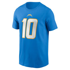 Justin Herbert Los Angeles Chargers Player Name & Number T-Shirt Powder Blue - Nike