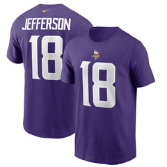 Justin Jefferson Minnesota Vikings Player Name & Number T-Shirt Purple - Nike