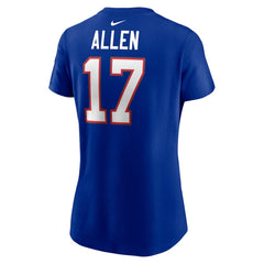 Josh Allen Buffalo Bills Women's Player Name & Number T-Shirt Royal - Nike